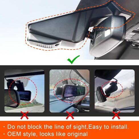 4K Front & 2K Rear 2 Channel HDR Dash Cam, Dual STARVIS 2 IMX678 IMX675, Custom Fit for Ford F150 2018-2025 F250/F350 Super Duty 2020-2025(Model A), 5GHz WiFi, GPS, 128GB Card in Kuwait