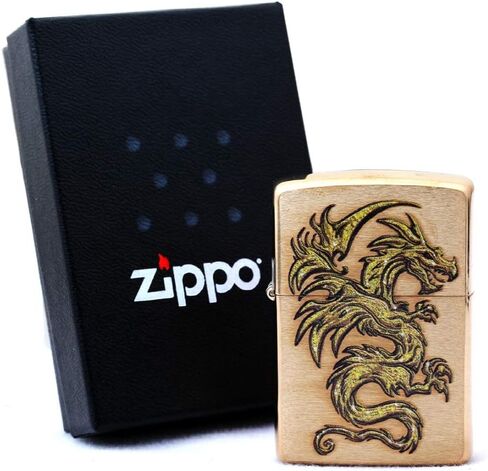 Personalized Groomsmen Zippo Lighter Perfect for Boyfriend, (Dragon Design) in Saudi Arabia