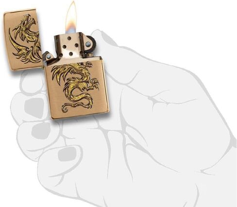 Personalized Groomsmen Zippo Lighter Perfect for Boyfriend, (Dragon Design) in Saudi Arabia