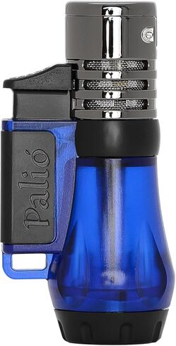 Palió Vesuvio Triple Jet Flame Torch Lighter, Apex Flame for Precision Lighting and Touch-Ups, Extra-Large Translucent Fuel Tank, Green (Pack of 2) in Kuwait