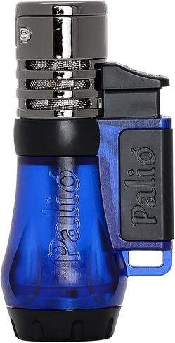 Palió Vesuvio Triple Jet Flame Torch Lighter, Apex Flame for Precision Lighting and Touch-Ups, Extra-Large Translucent Fuel Tank, Green (Pack of 2) in Kuwait