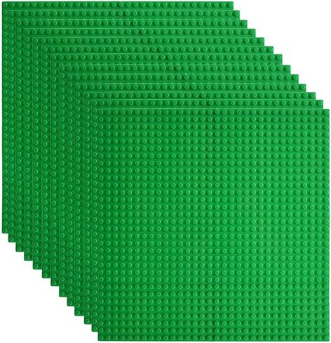 Lekebaby Classic Baseplates Building Base Plates for Building Bricks 100% Compatible with Major Brands-Baseplates 10" x 10",Age 3 and up, Pack of 6 in Kuwait
