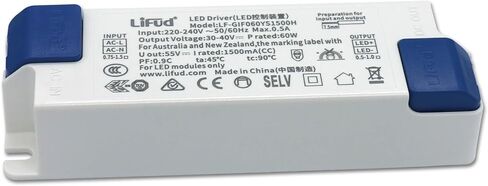 60W DC30-40V LED Panel Lamp Driver Light Input AC220-240V Power Supply Adapter 1500mA Current for LED Panel Light 1PCS in Saudi Arabia