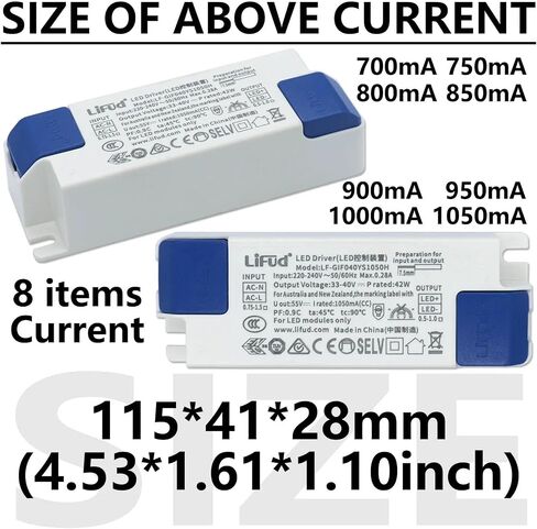 28W 34W 42W LED عزل سائق السائق سلسلة مثبطات FLAME AC220-240V محول إمدادات الطاقة LED DC33-40V (28W 33-40V 700MA) in Saudi Arabia