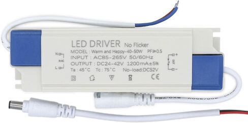 Power Supply Adapter Unit 40-50W 1200mA Lighting AC85-265V to DC24-42V No Flicker for LED Ceiling Downlight Lighting in Saudi Arabia