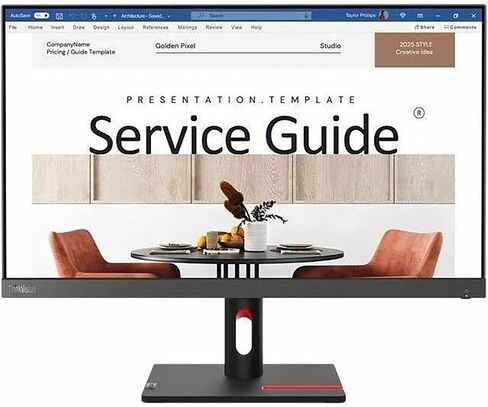 Lenovo Thinkvision S24I -30 24 "Class Full HD LED Monitor - 16: 9 - Raven Black in Saudi Arabia