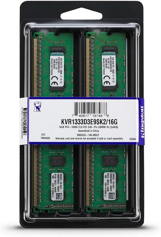 Kingston KVR1333D3E9SK2/16G DDR3-1333 16GB(2X 8GB) 1Gx72 ECC CL9 Server Memory Kit in Saudi Arabia