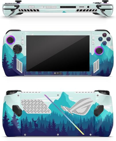 Zoomhitskins متوافق مع ASUS Ally Rog X (2024) Skin ، Blue Mountain Landscape Sky Cloud Nature ، ملصق VINYL 3M متين ، مصنوع في الولايات المتحدة الأمريكية in Kuwait