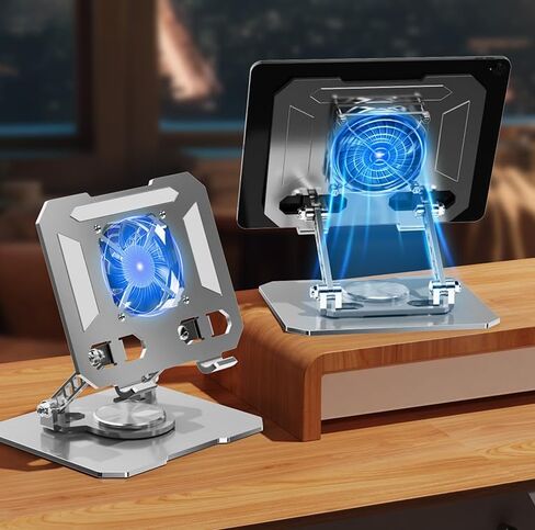 Adjustable Laptop Stand for Desk, Portable Tablet Stand, Aluminum Foldable and Ergonomic Laptop Riser, Compatible Most Notebooks,Sliver in Saudi Arabia