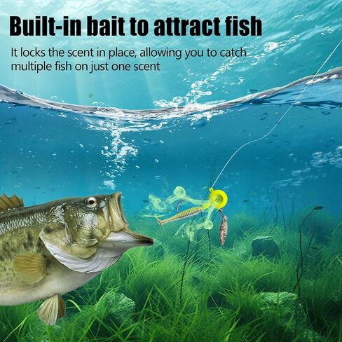 20pcs Crappie Jig Heads مع تخزين رائحة ثقب العين ، جاذب طويل الأمد لصيد السمك الكرابي in Saudi Arabia