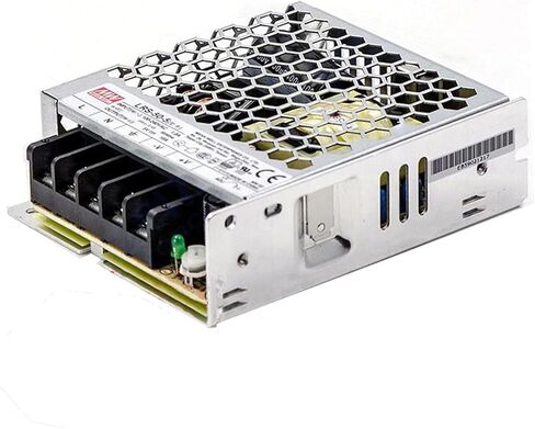 LRS-50-5 Single Output Switching Power Supply, 5V 10A 50W, 83% Efficiency, 300VAC Surge, -22°F~+158°F, 16,400ft Operation, Ovt. Cat. III, 100% Burn-in, UL/CE, Industrial in Kuwait