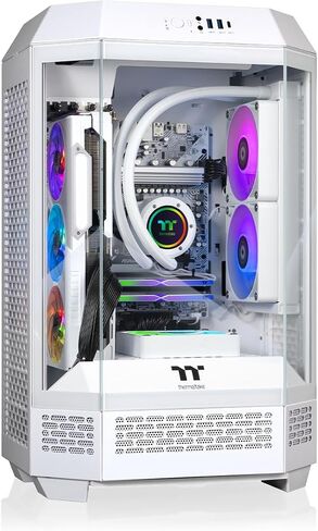 Thermaltake LCGS Reactor 7696XS Gaming Desktop (AMD Ryzen™ 5 7600X, 32GB 6000MT/s DDR5 RGB Memory, AMD Radeon™ RX 9060 XT 16GB, 2TB NVMe M.2, WiFi, Windows 11) T3WT-B650-96X-LCS in Saudi Arabia
