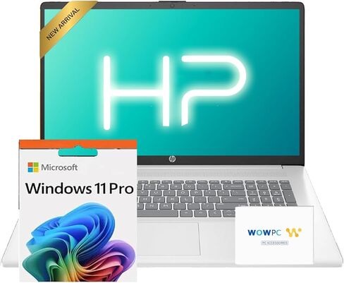 HP 2025 17 بوصة كمبيوتر محمول ، 17.3 IPS FHD Business Propop PC ، AMD RYZEN 5 6-CORE ، 64GB RAM 2.5TB Storage (2TB SSD + 512GB OFF in Kuwait