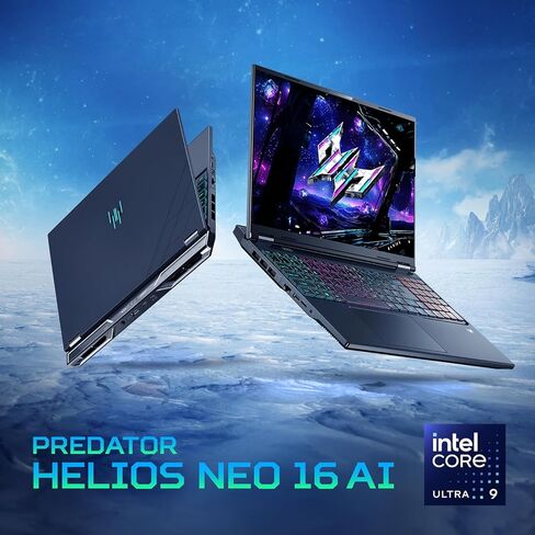 Acer Predator Helios Neo 16" WQXGA 240Hz AI Gaming Laptop Intel Core Ultra 9 275HX 16GB RAM 1TB SSD NVIDIA GeForce RTX 5070Ti Graphics Abyssal Black in Kuwait