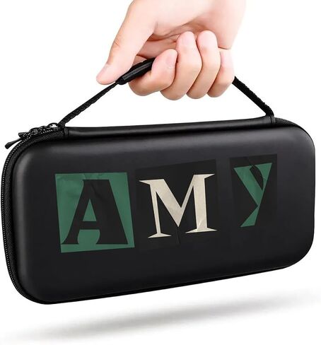 Carrying Switch Case For Nintendo Switch/Switch OLED, with 20 Games Vintage Custom Name Protective Travel Case Pouch for Console & Accessories WC19 in Saudi Arabia