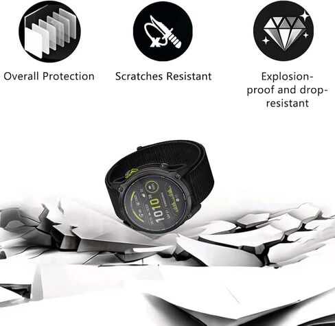 حامي شاشة المشاهدة +غطاء حالة الساعة لـ Garmin Enduro 3 ، [3-PCS] فيلم زجاجي مزخرف ومصد TPU الناعم ، مضاد للخلع ، خالي من الفقاعات ، حماية صافية ، صدمة ، صدمة (أحمر أسود) in Saudi Arabia