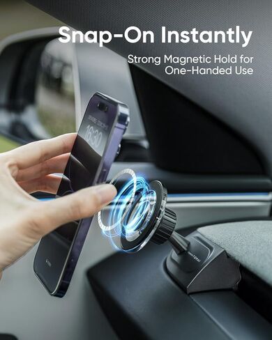 Magnetic Tesla Phone Mount & Holder for Model Y 2025 (Juniper), Slideable Air Vent Mount with Protection Silicone Pads, Magnetic Compatible, Secure Grip, No Damage Installation in Kuwait