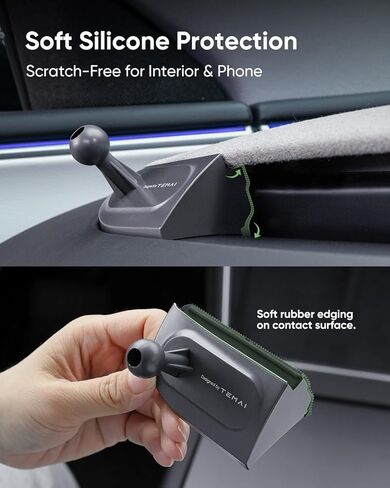 Magnetic Tesla Phone Mount & Holder for Model Y 2025 (Juniper), Slideable Air Vent Mount with Protection Silicone Pads, Magnetic Compatible, Secure Grip, No Damage Installation in Kuwait