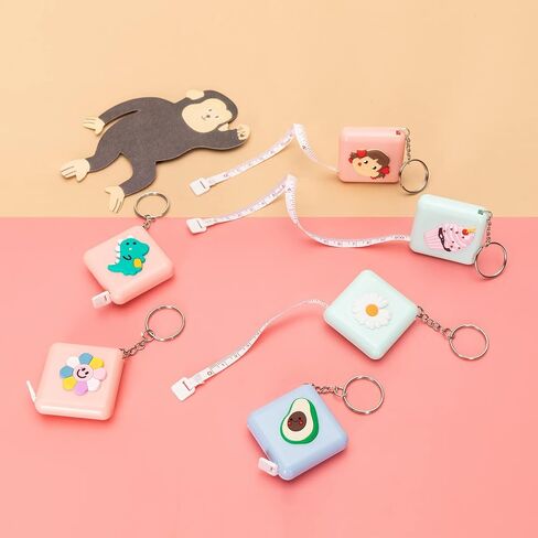 10 PCS Measuring Tape for Body,Mini Tape Measure Retractable Pocket,60-Inch Soft Body Tailor Sewing Ruler Bulk,Craft Cloth Measure Ruler for Kids Knitting School Kindergarten Teacher Travel in Kuwait