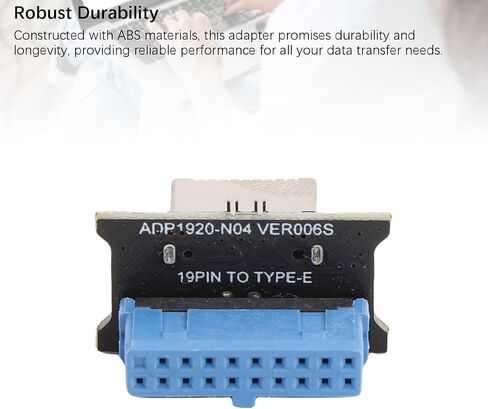 محول Cuifati 5GBPS USB 3 ، بطاقة توسيع من 20 إلى 19 ، للوحة الأم للكمبيوتر ، يضمن محول الوزن الخفيف الاتصال الفوري مع أجهزة USB C دون أي متاعب in Kuwait