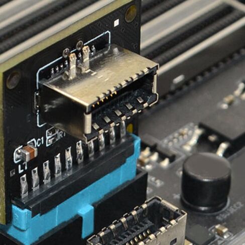 محول Cuifati 5GBPS USB 3 ، بطاقة توسيع من 20 إلى 19 ، للوحة الأم للكمبيوتر ، يضمن محول الوزن الخفيف الاتصال الفوري مع أجهزة USB C دون أي متاعب in Kuwait