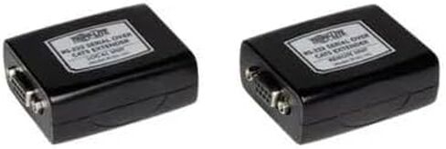 Tripp Lite B165-101 RS-232 Serial Over Cat5/CAT6 Extender Kit ، TX & RX ، 3280 قدمًا ، DB9 المزدوجة الكاملة ، التوصيل والتشغيل ، الطاقة الخارجية ، الحزمة السحابية المحصنة مسبقًا (حزمة واحدة) مؤهلة (حزمة واحدة) in Saudi Arabia