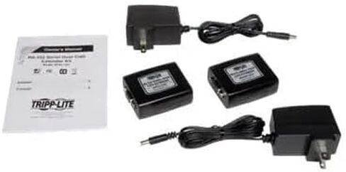Tripp Lite B165-101 RS-232 Serial Over Cat5/CAT6 Extender Kit ، TX & RX ، 3280 قدمًا ، DB9 المزدوجة الكاملة ، التوصيل والتشغيل ، الطاقة الخارجية ، الحزمة السحابية المحصنة مسبقًا (حزمة واحدة) مؤهلة (حزمة واحدة) in Saudi Arabia
