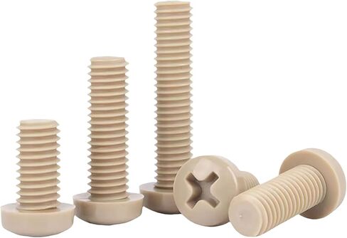 نظرة خاطفة (polyetherethetone) m2.5x20 metric phillips pan procks 10pcs - ارتفاع درجات الحرارة والبلاستيك المقاومة للكيميائية للإلكترونيات والمعدات الطبية والصناعية in Saudi Arabia