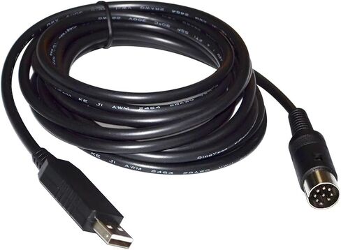 F&T>D*I FT232RL USB to DIN 8 PIN Male Connector Converter Serial DEBUG Download Communication Cable for NIDEK AR RT Series to PC(5M) in Saudi Arabia