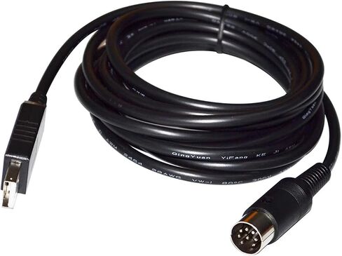 F&T>D*I FT232RL USB to DIN 8 PIN Male Connector Converter Serial DEBUG Download Communication Cable for NIDEK AR RT Series to PC(5M) in Saudi Arabia