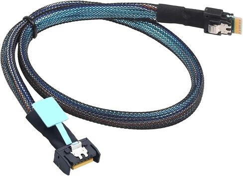 Internal PCIE Slimline S-AS MCIO 38P to Slimline SFF-8654 4i Hard Drive Cable(0.5m) in Saudi Arabia