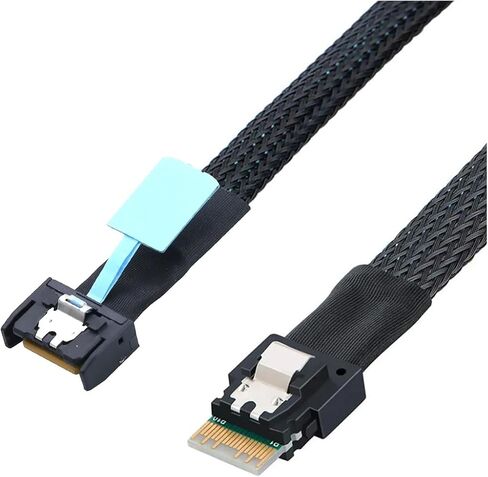 Internal PCIE Slimline S-AS MCIO 38P to Slimline SFF-8654 4i Hard Drive Cable(0.5m) in Saudi Arabia
