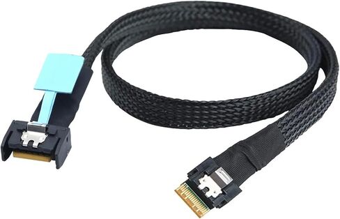 Internal PCIE Slimline S-AS MCIO 38P to Slimline SFF-8654 4i Hard Drive Cable(0.5m) in Saudi Arabia