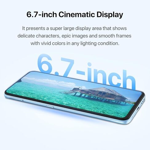 UMIDIGI Cell Phone, F3 8GB+128GB Smartphone Unlocked, 48MP AI Triple Camera, 6.7inch HD Full Screen, 5150mAh Battery,18W Fast Charging, Android 11 Phone Unlock, Type-C,4G Dual SIM, NFC in Kuwait
