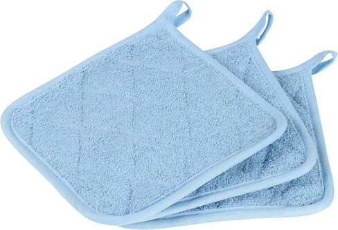 Arkwright Pot Holders for Kitchen - Heat Resistant Square Hot Pads Set of 12, Professional Grade Washable Cotton Coaster for Oven, Cooking and Baking, 7 x 7 in, Tan in Saudi Arabia