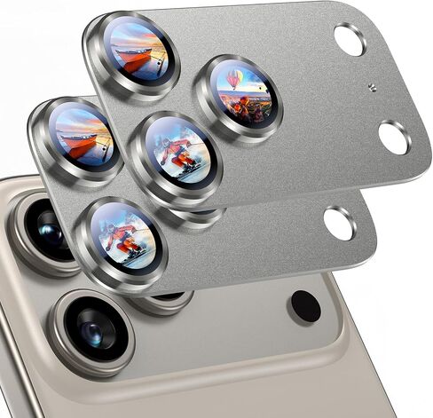Uyiton متوافق مع Phone 16 Pro/Phone 16 Pro Max Camera Lens Protector - [ليس من السهل كسره] [امتصاص قوي] in Kuwait