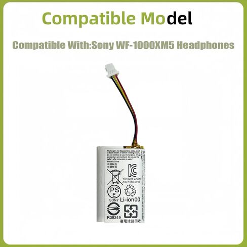 772030 بطارية قابلة لإعادة الشحن متوافقة مع سماعات Sony WF-1000XM5 مع الأدوات in Kuwait