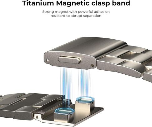 Titanium Band Compatible with Apple Watch Ultra 3/2/1 49mm, Series 11/10 46mm - Military-Grade DLC Coating, Scratch Resistant & Durable Adjustable Strap for Men in Saudi Arabia