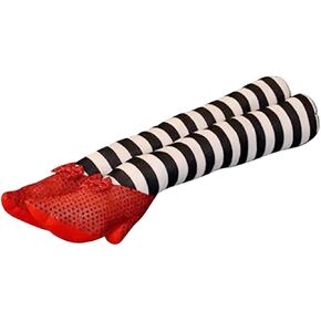 Wicked Witch Legs Prop Witch Legs Halloween Ornament with Red Shoes Stripe Pattern Funny Halloween Decorations Witch Prop for Home Indoor (Purple) in Kuwait