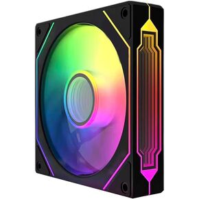 TJ Prism 120mm GEN4 Pro ARGB case Fan,Infinity Mirror RGB Light Effect 5V 3PIN Motherboard Light Sync 1000~1650RPM PWM PC Fan Suitable for Computer Cases and Liquid radiators in Kuwait