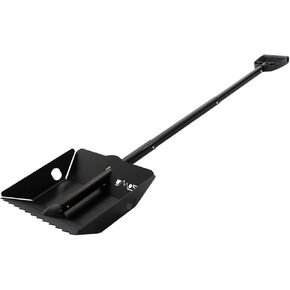 DMOS Stealth Shovel - مجرفة خفيفة الوزن ، رمال الألومنيوم والثلوج شاقة مع مقبض قابل للتمديد وقابل للطي للتخييم ، البراغي ، البقاء على قيد الحياة ، والاستخدام على الطرق الوعرة - الأحمر/الأسود - X -Large in Kuwait