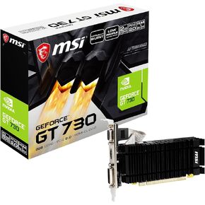 MSI Gaming 64 بت DVI-D/HDMI NVIDIA GEFORCE بطاقة رسومات منخفضة المستوى (N730K-2GD3H/LPV1) (متجدد) in Kuwait