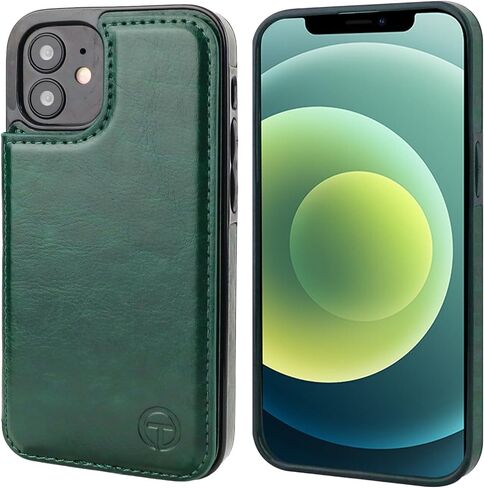 ONETOP Compatible with Magsafe for iPhone 12 Pro Max Wallet Case with Card Holder, PU Leather Kickstand RFID Blocking Case, Double Magnetic Clasp and Durable Shockproof Cover 6.7 Inch (Black) in Kuwait
