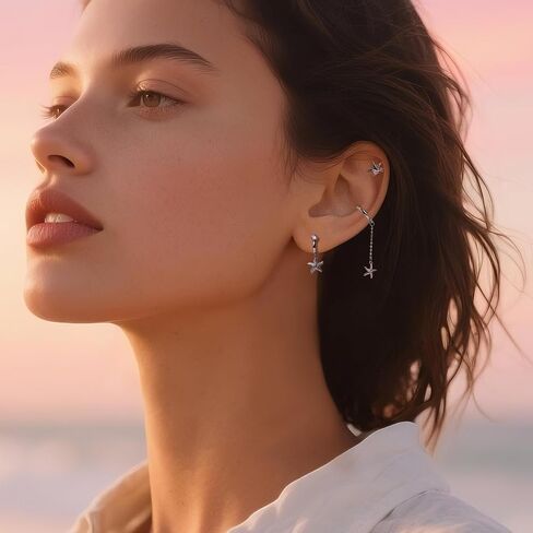 Sonateomber Gold Small Hoops Huggie Earrings for Women Cute Multiple Piercing Stackable Cartilage Formal Jewelry Gift in Kuwait