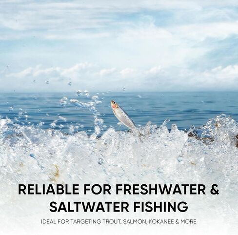 Kokanee Salmon Serrimp & Hoochies Fishing Lures - عبوات متعددة الألوان بما في ذلك Hoochies Micro و Rerimp - بناء بلاستيكي متين مع خطافات أخطبوط حادة - مثالية لـ Kokanee & Trout in Saudi Arabia