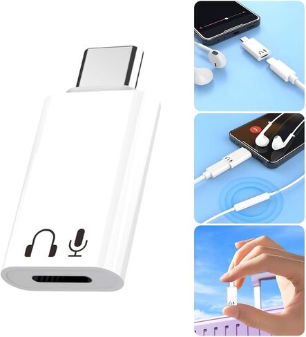 8pin to -type C Sound and Call Converter Adapter للهاتف 16 15 مع builts في الميزات in Saudi Arabia