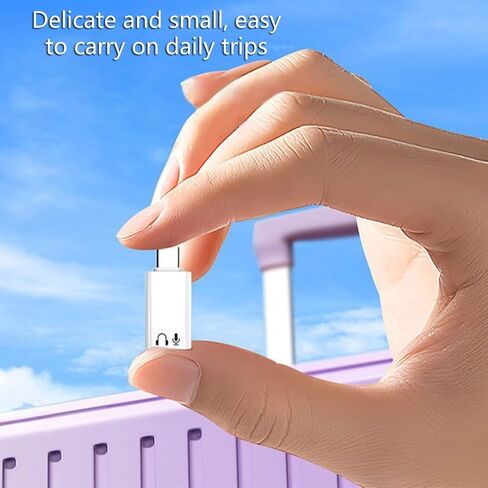 8pin to -type C Sound and Call Converter Adapter للهاتف 16 15 مع builts في الميزات in Saudi Arabia