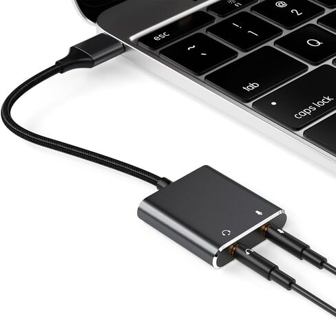 USB إلى 3.5 مم محول صوت ستيريو خارجي ل/كمبيوتر/الكمبيوتر/الكمبيوتر المحمول USB إلى محول سماعة الرأس إلى سماعة الرأس in Saudi Arabia