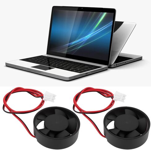 Create idea 4pcs DC 12V Laptop Mini Round Cooling Fan Voltage Current 0.04A Speed ​​8500RPM 30 * 30 * 10mm in Saudi Arabia