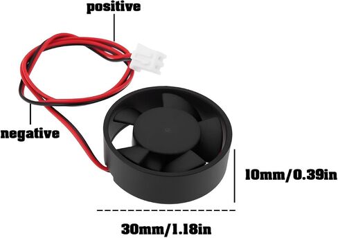 Create idea 4pcs DC 12V Laptop Mini Round Cooling Fan Voltage Current 0.04A Speed ​​8500RPM 30 * 30 * 10mm in Saudi Arabia